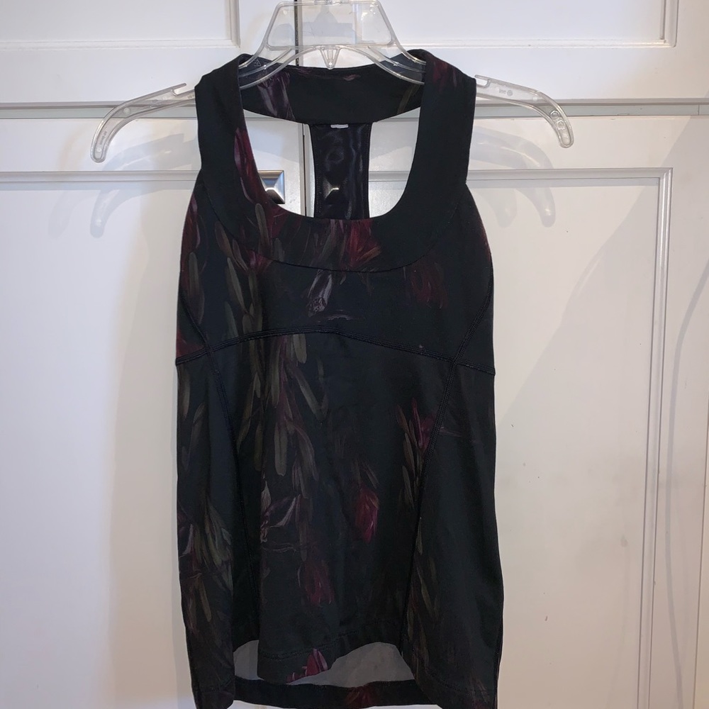 COPY - Floral Lululemon tight racerback